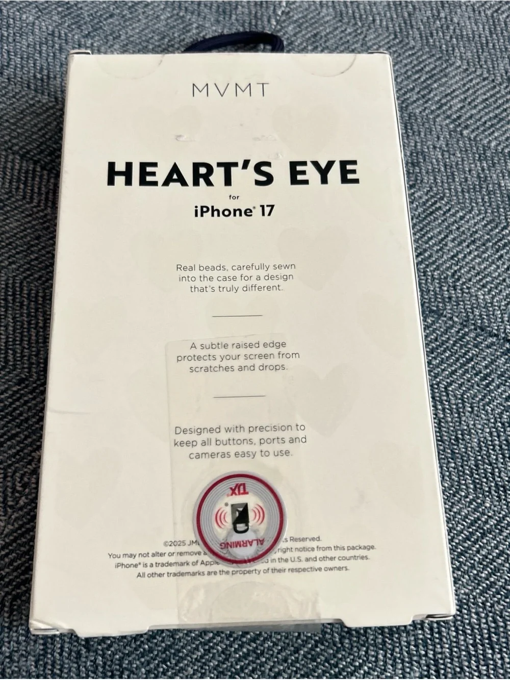 MVMT iPhone 17 Phone Case Heart’s Eye Limited Edition Beaded Sewn NEW